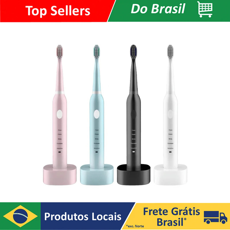 Escova elétrica para homens e mulheres.