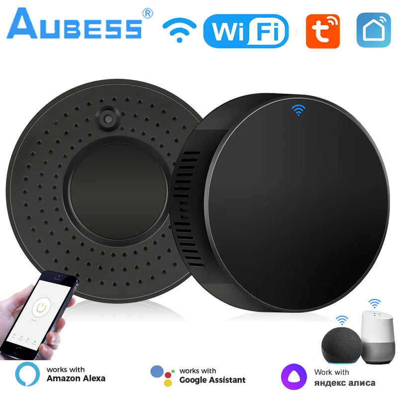 Aubess, controle remoto wi fi universal, casa inteligente, gadgets, controle para tv, dvd, alexa, google e casa inteligente.